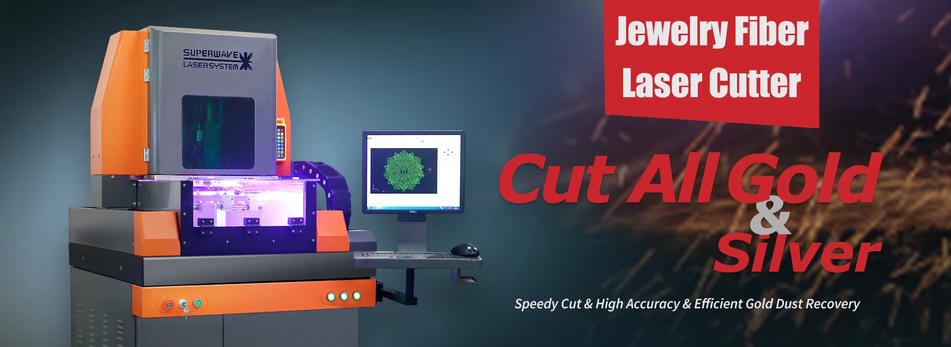 Jewelry fiber laser cutting machine
